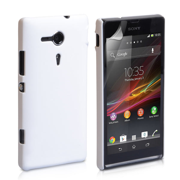 YouSave Accessories Sony Xperia SP Hard Hybrid Case - White