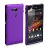 Yousave Accessories Sony Xperia SP Hard Hybrid Case - Purple