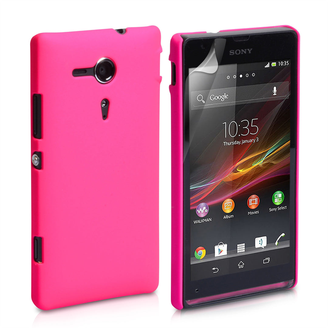 YouSave Accessories Sony Xperia SP Hard Hybrid Case - Hot Pink