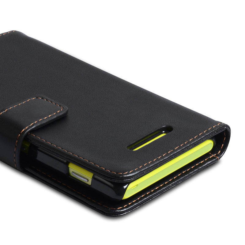 YouSave Accessories Sony Xperia M Black Leather Effect Wallet Case 