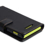 Yousave Accessories Sony Xperia M Black Leather-Effect Wallet Case