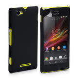 YouSave Accessories Sony Xperia M Hard Hybrid Case - Black