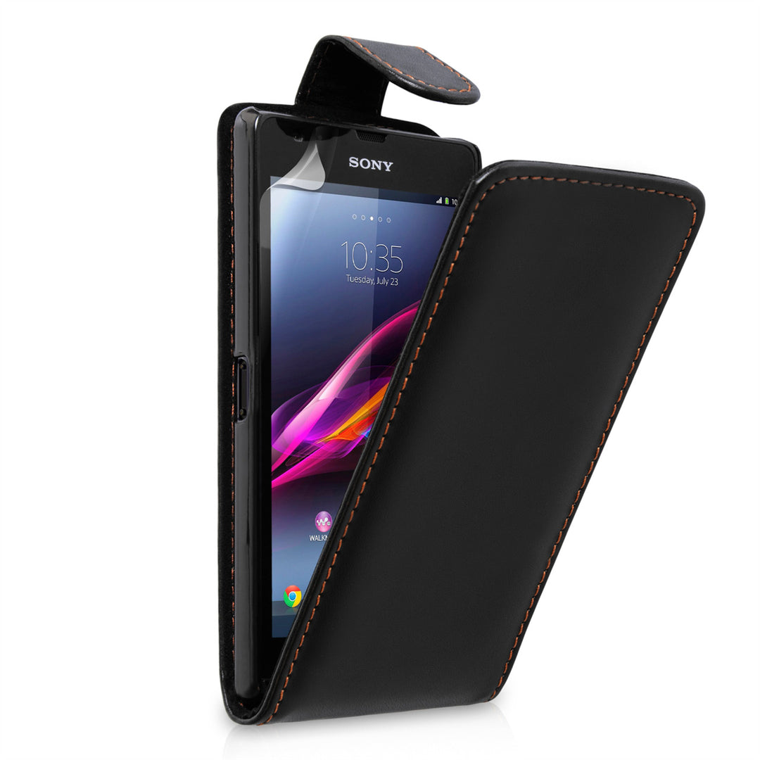 YouSave Sony Xperia Z Ultra Leather Effect Flip Case - Black