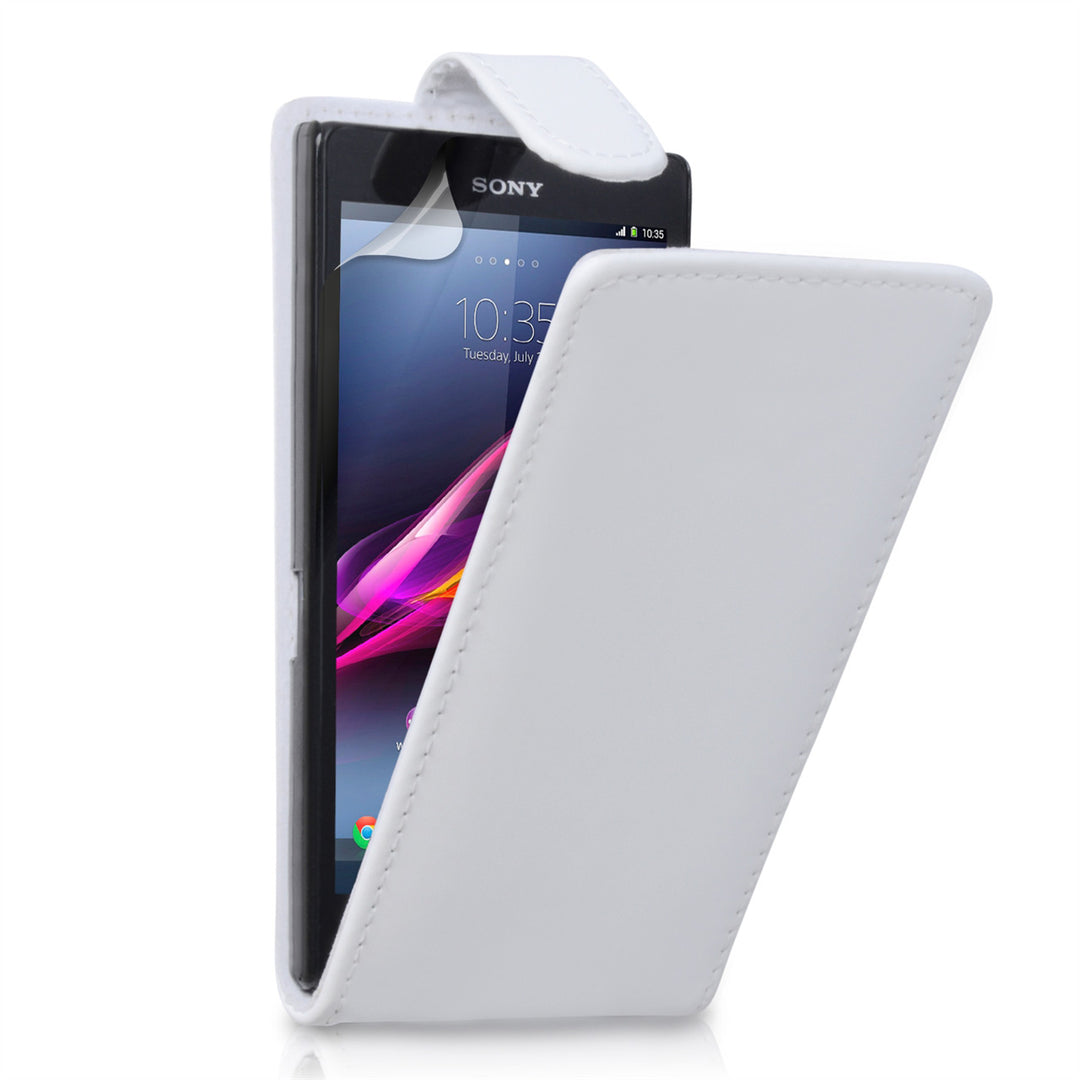 YouSave Sony Xperia Z Ultra Leather Effect Flip Case - White