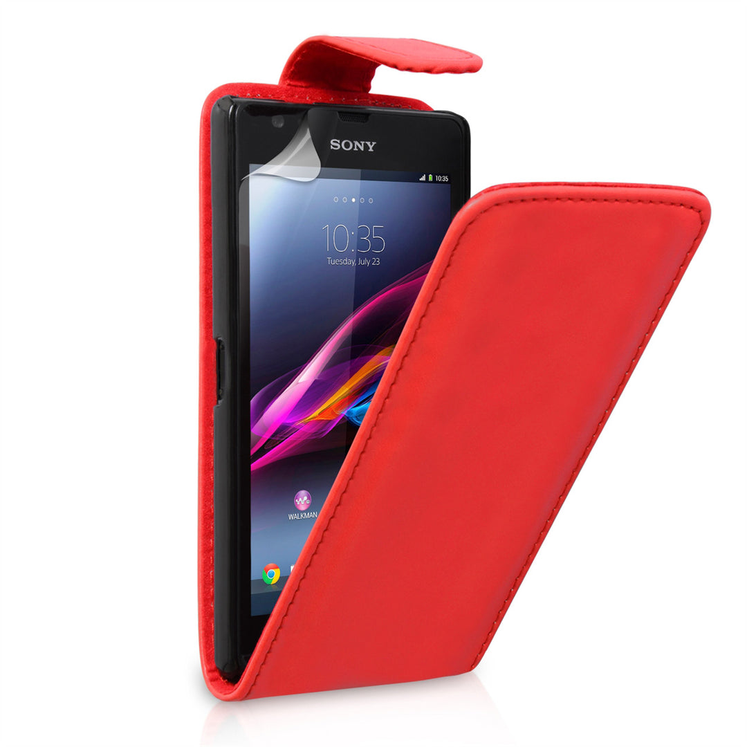YouSave Accessories Sony Xperia Z Ultra Leather Effect Flip Case - Red