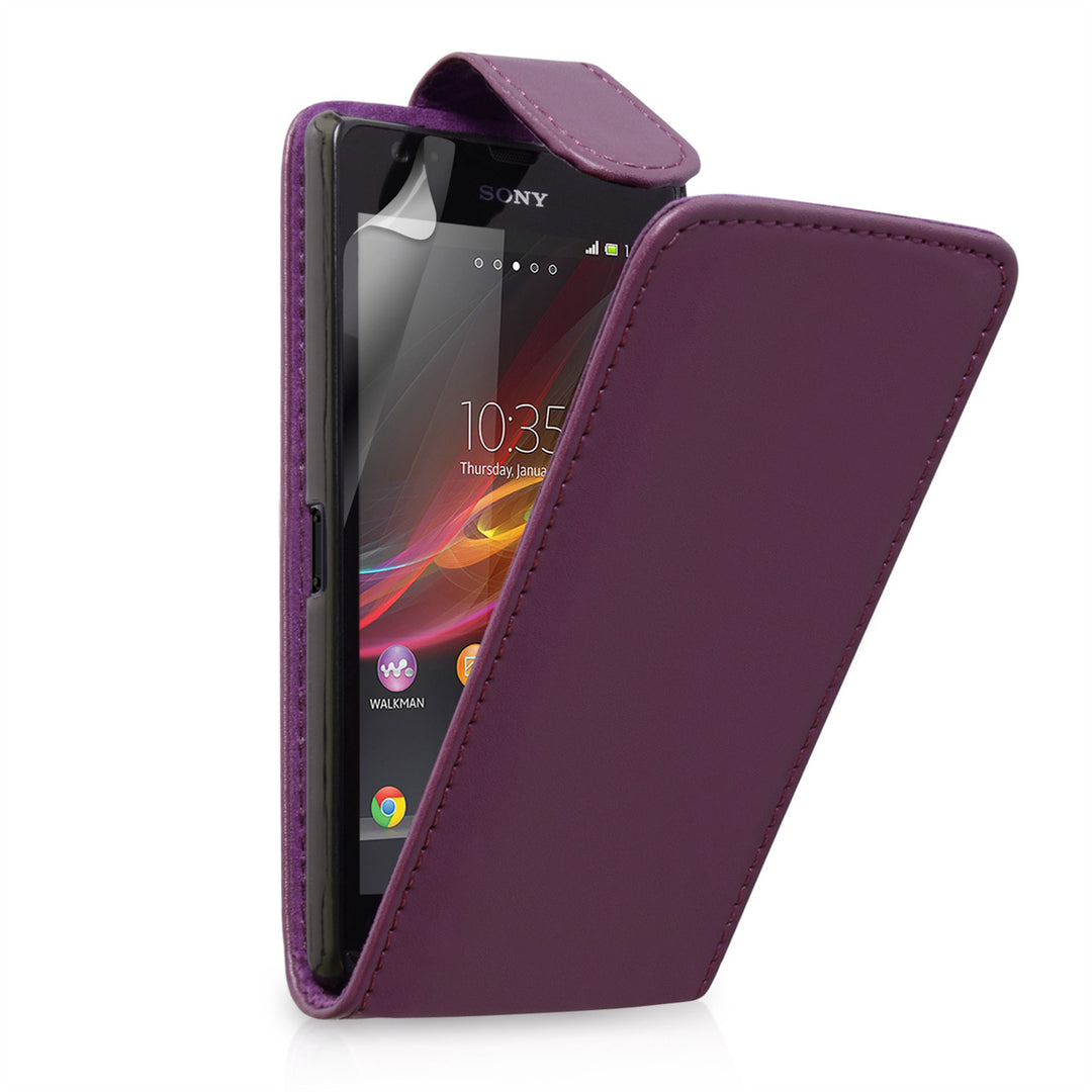 YouSave Sony Xperia Z Ultra Leather Effect Flip Case - Purple
