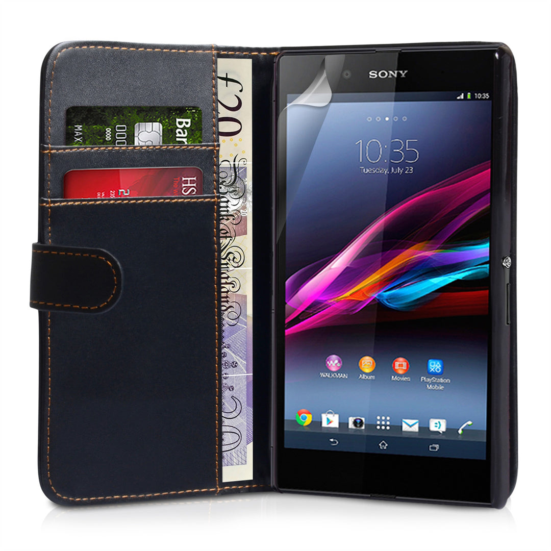 YouSave Sony Xperia Z Ultra Leather Effect Wallet Case - Black