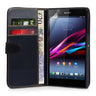 Yousave Accessories Sony Xperia Z Ultra Leather-Effect Wallet Case - Black
