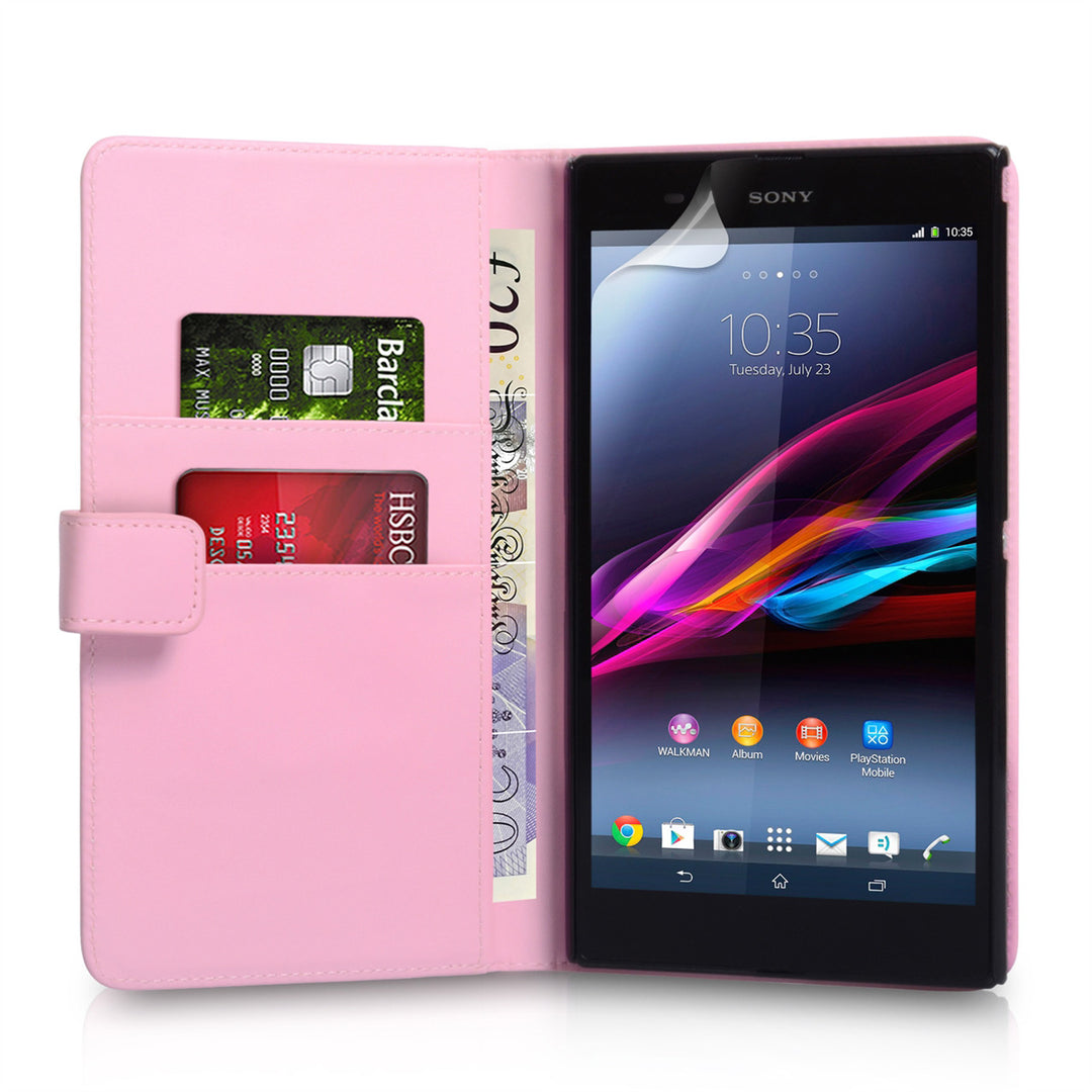 YouSave Sony Xperia Z Ultra Leather Effect Wallet - Baby Pink
