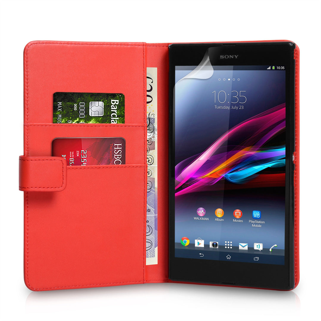 YouSave Sony Xperia Z Ultra Leather Effect Wallet Case - Red
