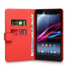 Yousave Accessories Sony Xperia Z Ultra Leather-Effect Wallet Case - Red