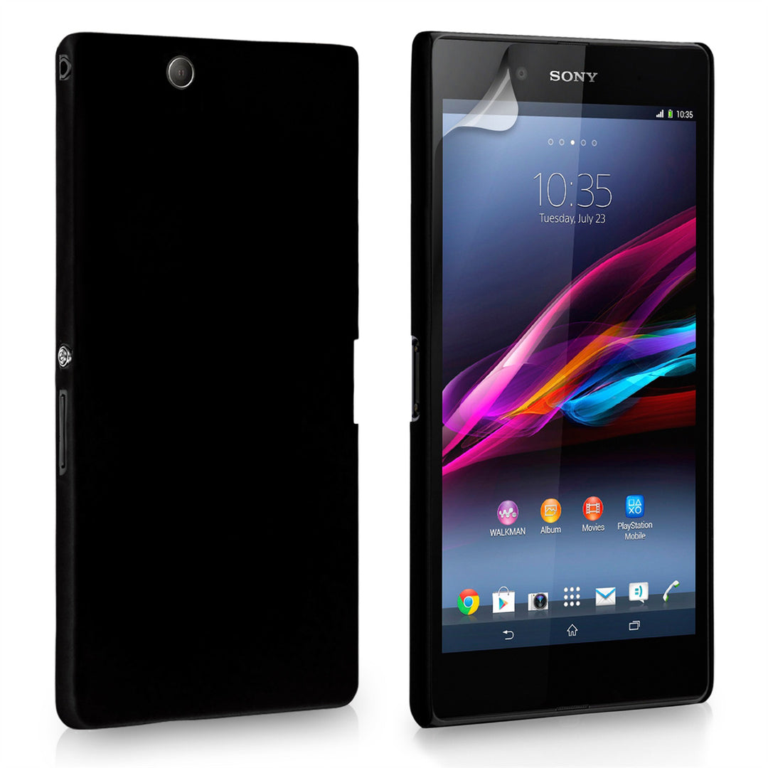 YouSave Accessories Sony Xperia Z Ultra Hard Hybrid Case - Black
