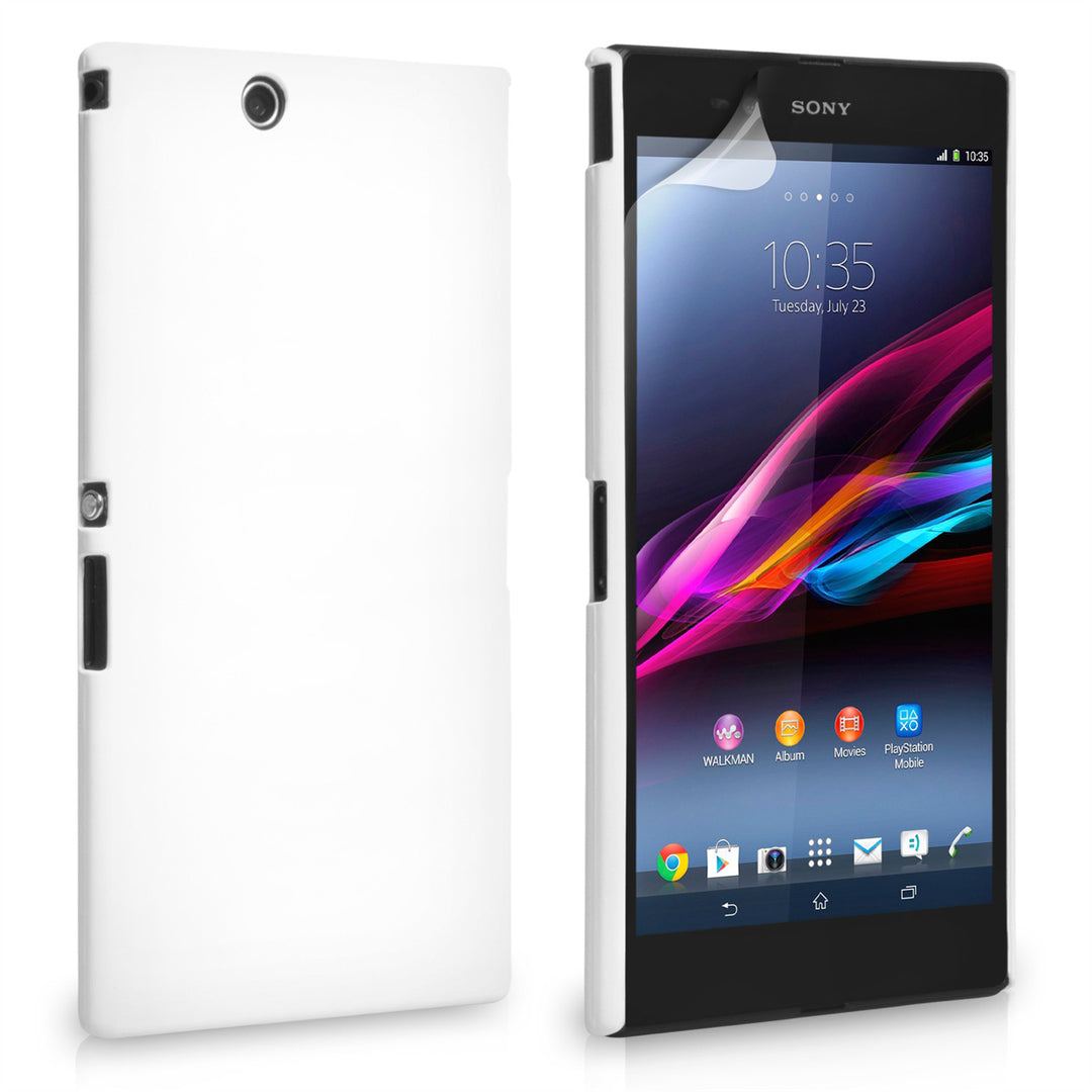 YouSave Accessories Sony Xperia Z Ultra Hard Hybrid Case - White