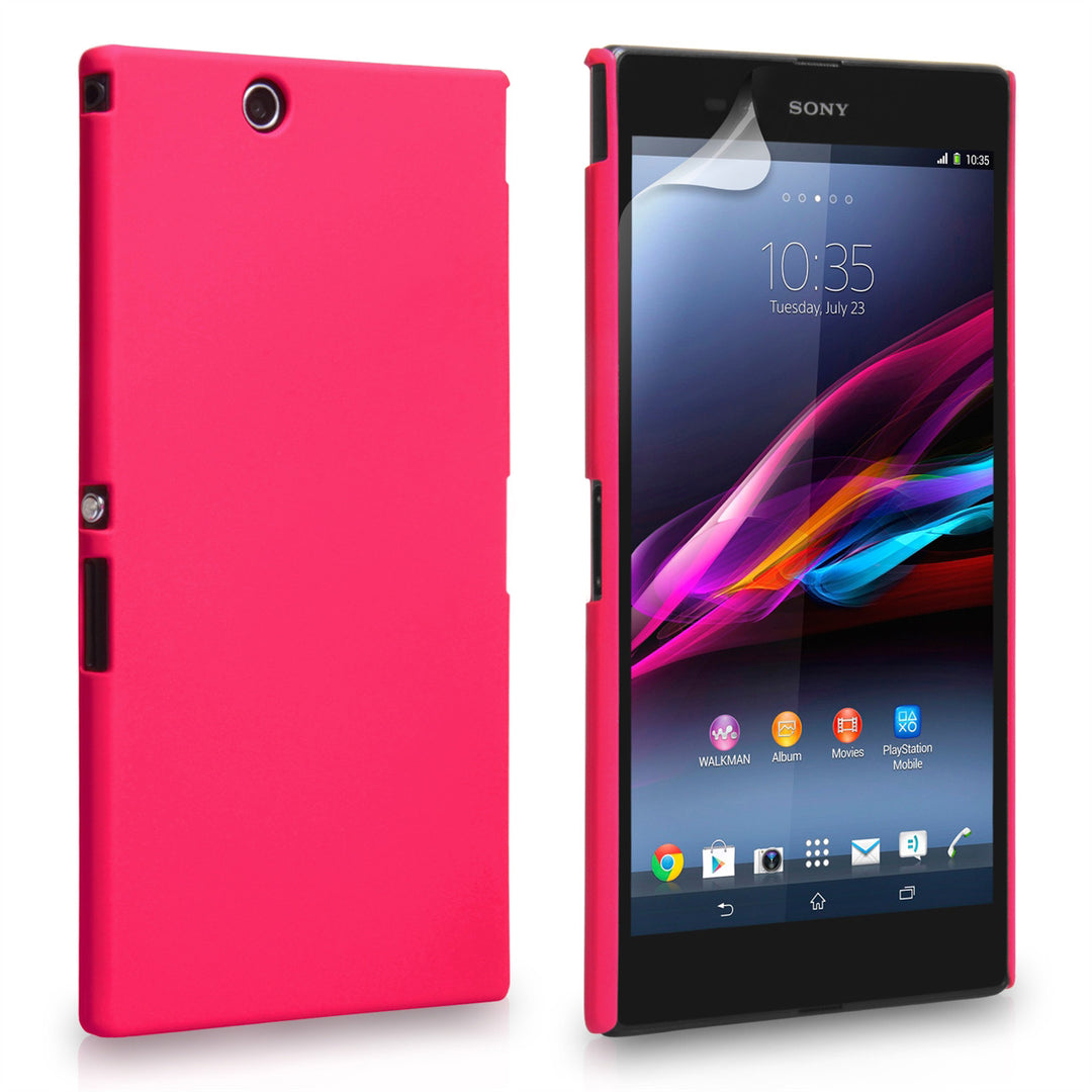 YouSave Accessories Sony Xperia Z Ultra Hard Hybrid Case - Hot Pink