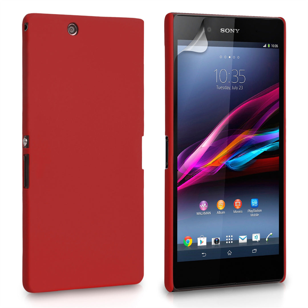 YouSave Accessories Sony Xperia Z Ultra Hard Hybrid Case - Red