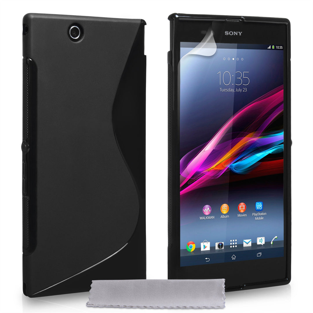 Caseflex Sony Xperia Z Ultra S Line Gel Case - Black