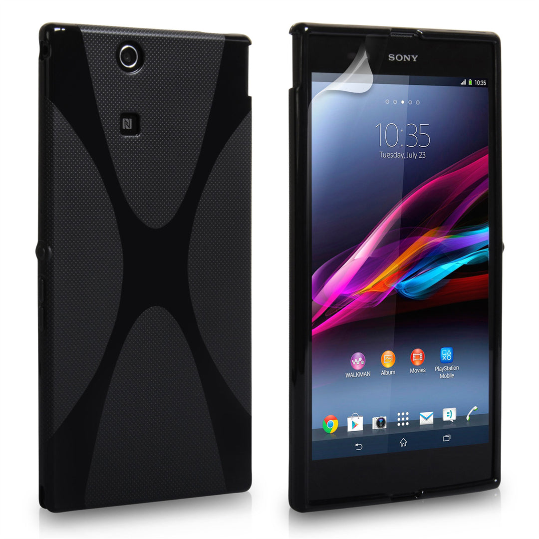 YouSave Accessories Sony Xperia Z Ultra X-line Gel Case - Black