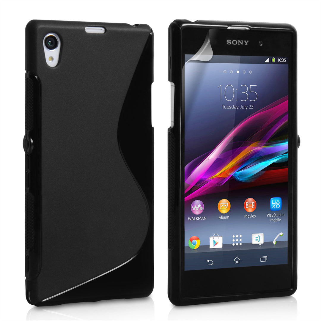 Caseflex Sony Xperia Z1 S-Line Gel Case - Black