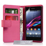 Sony Xperia Z1 Compact Leather-Effect Wallet Case - Hot Pink