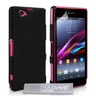 Yousave Accessories Sony Xperia Z1 Compact Hard Hybrid Case - Black