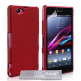 YouSave Accessories Sony Xperia Z1 Compact Hard Hybrid Case - Red