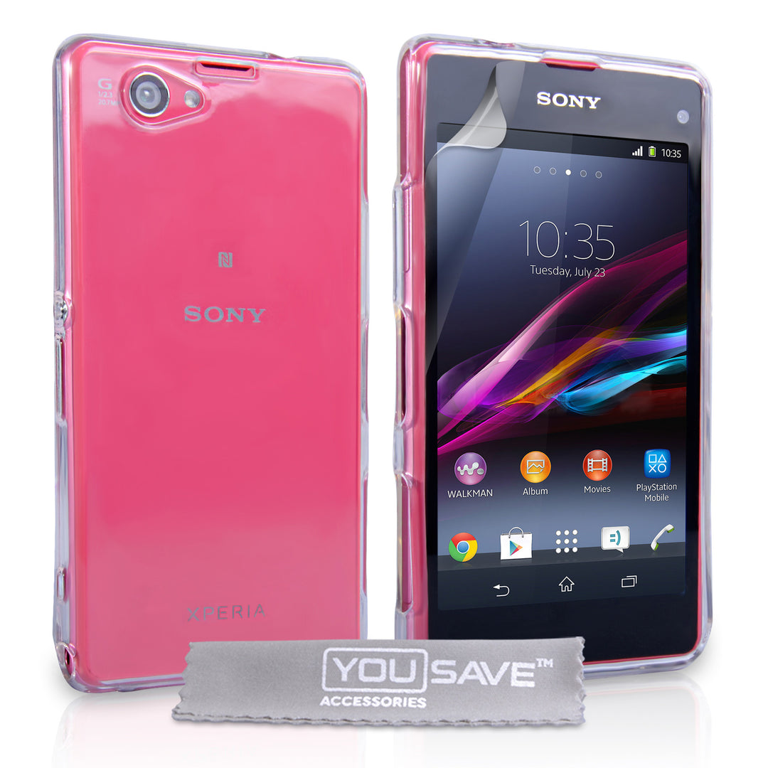YouSave Accessories Sony Xperia Z1 Compact Silicone Gel Case - Clear
