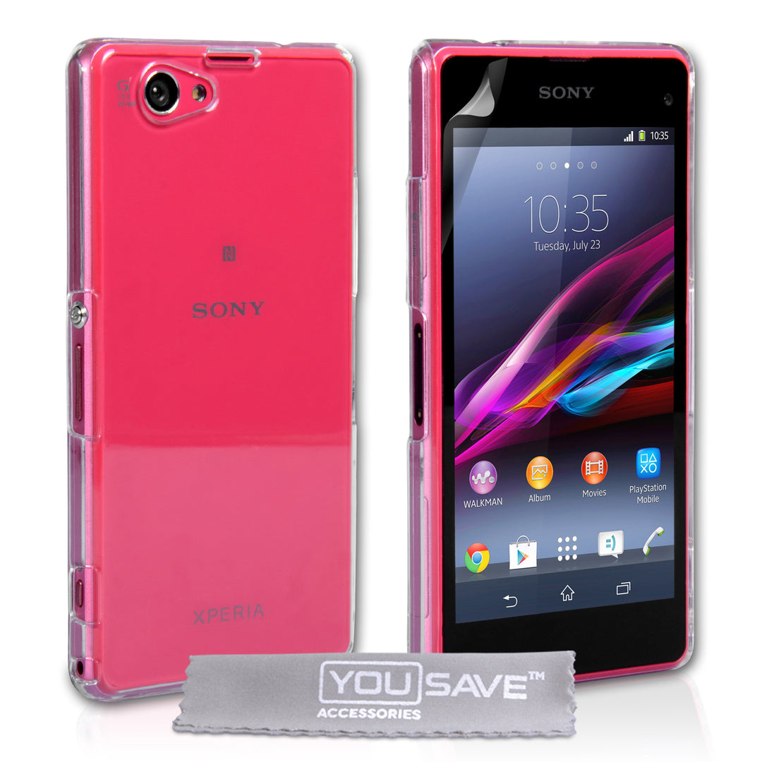 YouSave Accessories Sony Xperia Z1 Compact Hard Case - Crystal Clear