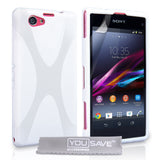 YouSave Sony Xperia Z1 Compact Silicone Gel X-Line Case - White