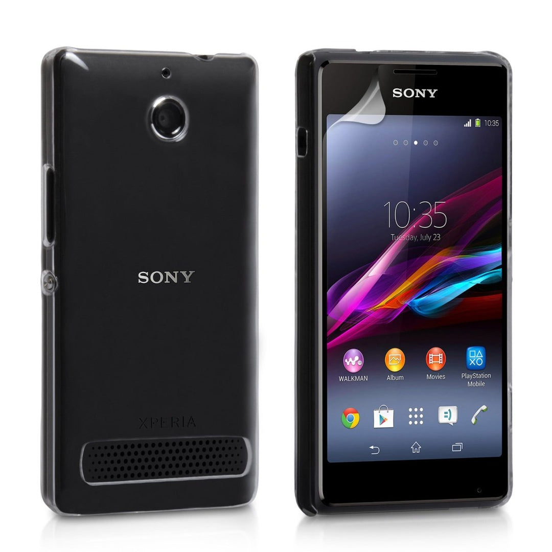 Yousave Accessories Sony Xperia E1 Hard Case - Crystal Clear - Mobile Madhouse