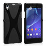 Yousave Accessories Sony Xperia Z2 Silicone Gel X-Line Case - Black