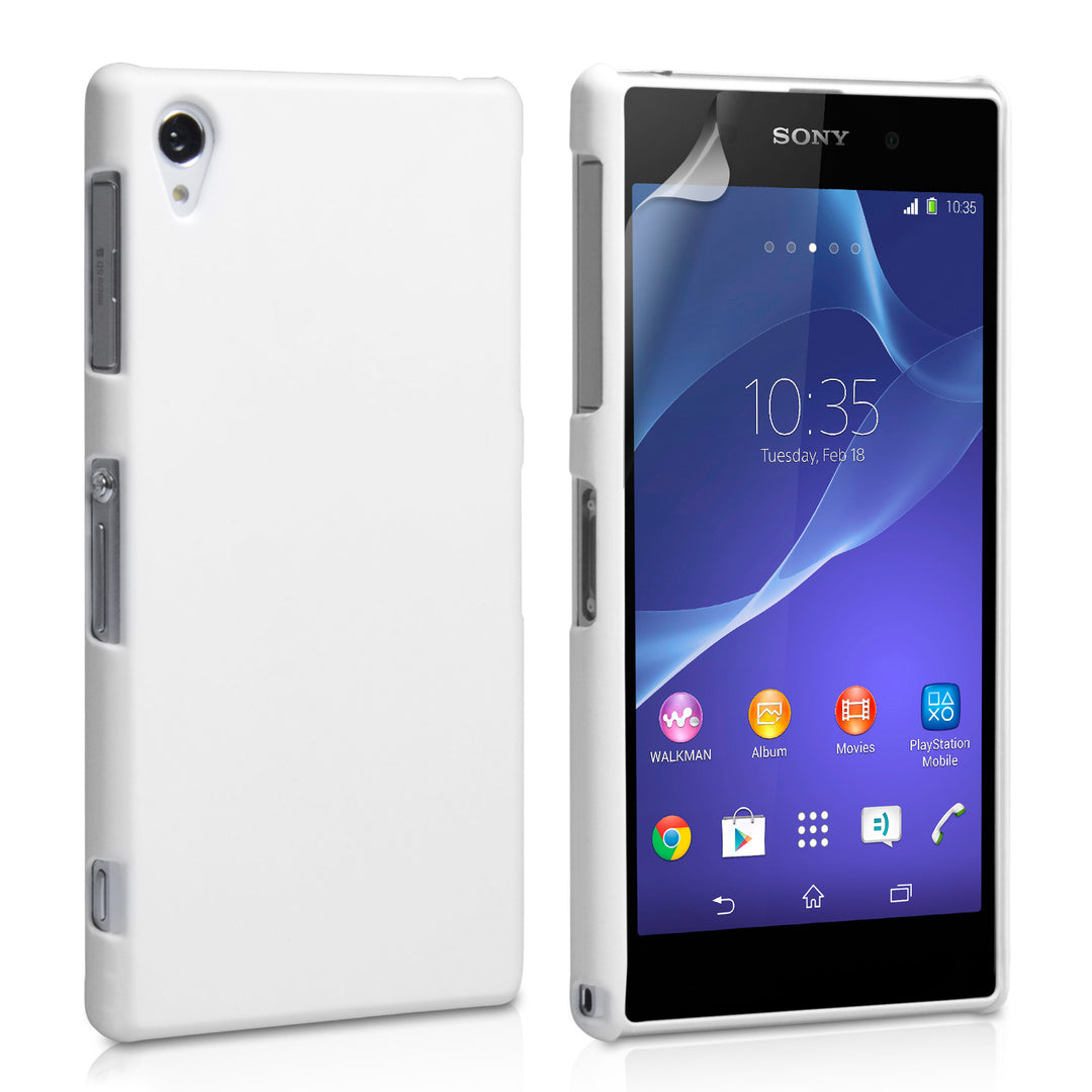 YouSave Accessories Sony Xperia Z2 Hard Hybrid Case - White