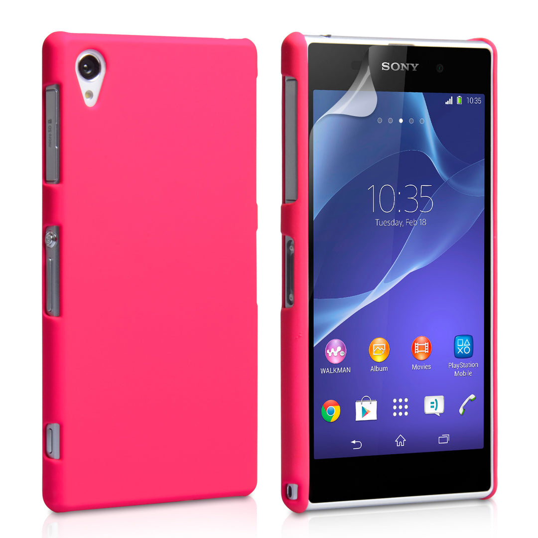 YouSave Accessories Sony Xperia Z2 Hard Hybrid Case - Hot Pink