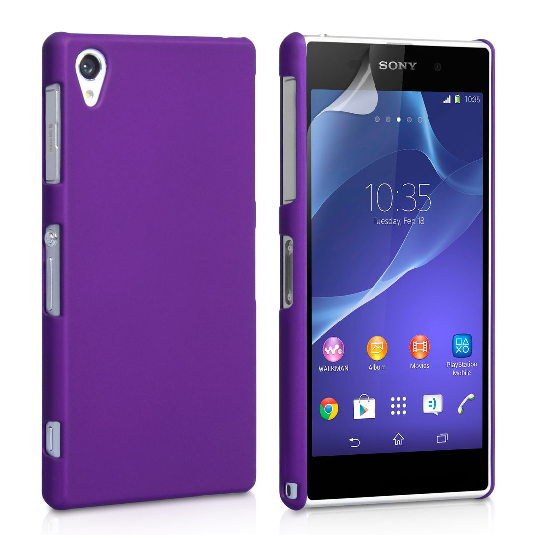 YouSave Accessories Sony Xperia Z2 Hard Hybrid Case - Purple