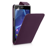 YouSave Accessories Sony Xperia Z2 Leather-Effect Flip Case - Purple