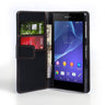 Yousave Accessories Sony Xperia Z2 Leather-Effect Wallet Case - Black