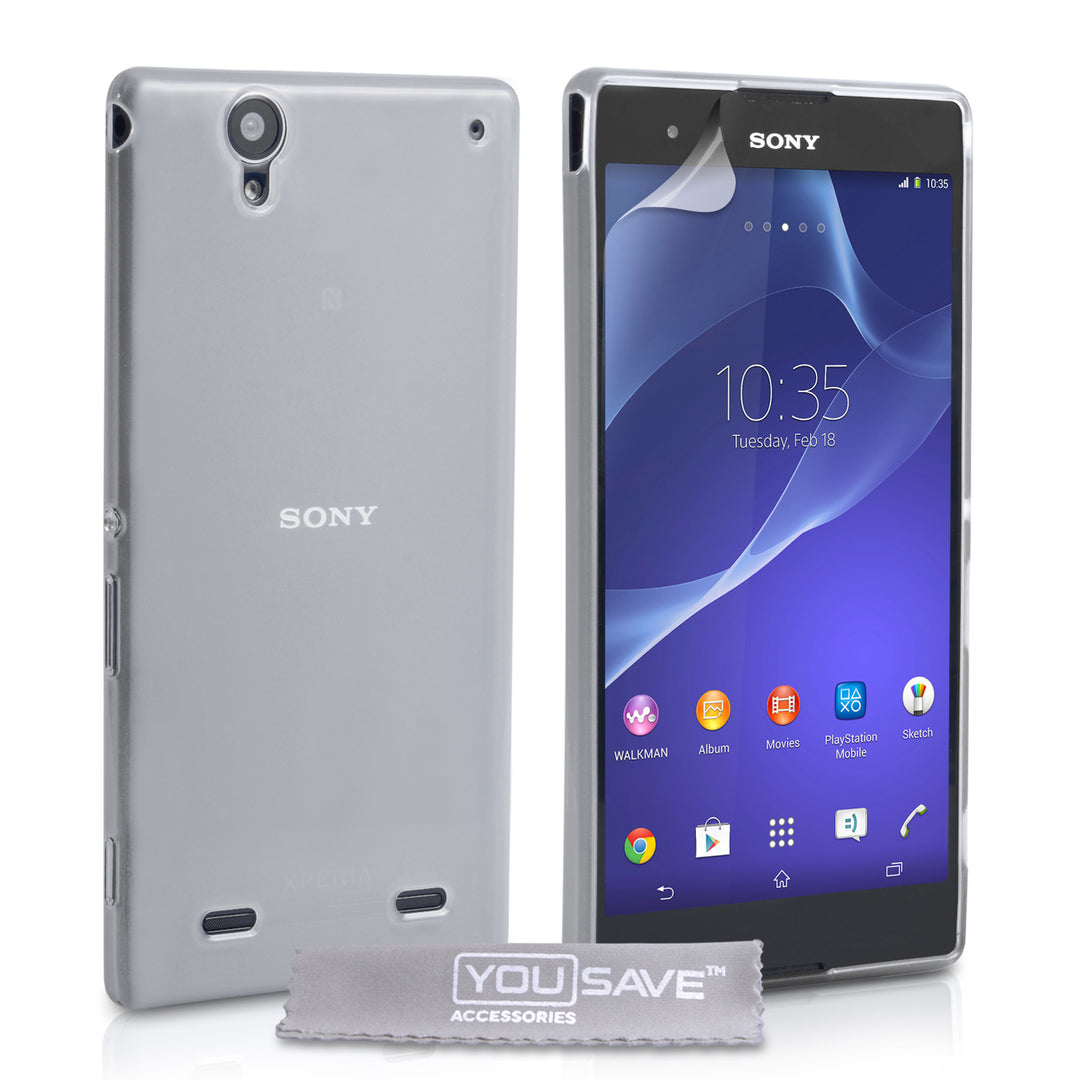 YouSave Accessories Sony Xperia T2 Ultra Silicone Gel Case - Clear