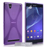 Yousave Accessories Sony Xperia T2 Ultra Silicone Gel X-Line Case - Purple