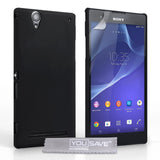 YouSave Accessories Sony Xperia T2 Ultra Hard Hybrid Case - Black