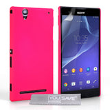 YouSave Accessories Sony Xperia T2 Ultra Hard Hybrid Case - Hot Pink