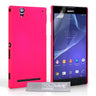 Yousave Accessories Sony Xperia T2 Ultra Hard Hybrid Case - Hot Pink