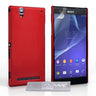 Yousave Accessories Sony Xperia T2 Ultra Hard Hybrid Case - Red