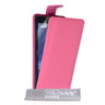 Sony Xperia T2 Ultra Leather-Effect Flip Case - Hot Pink