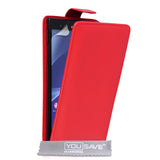 YouSave Sony Xperia T2 Ultra Leather-Effect Flip Case - Red