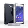 Caseflex Sony Xperia M2 Silicone Gel S-Line Case - Black
