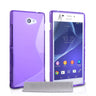 Caseflex Sony Xperia M2 Silicone Gel S-Line Case - Purple