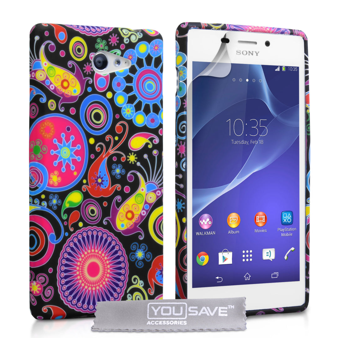 YouSave Accessories Sony Xperia M2 Jellyfish Silicone Gel Case