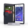 Yousave Accessories Sony Xperia M2 Leather-Effect Wallet Case - Black