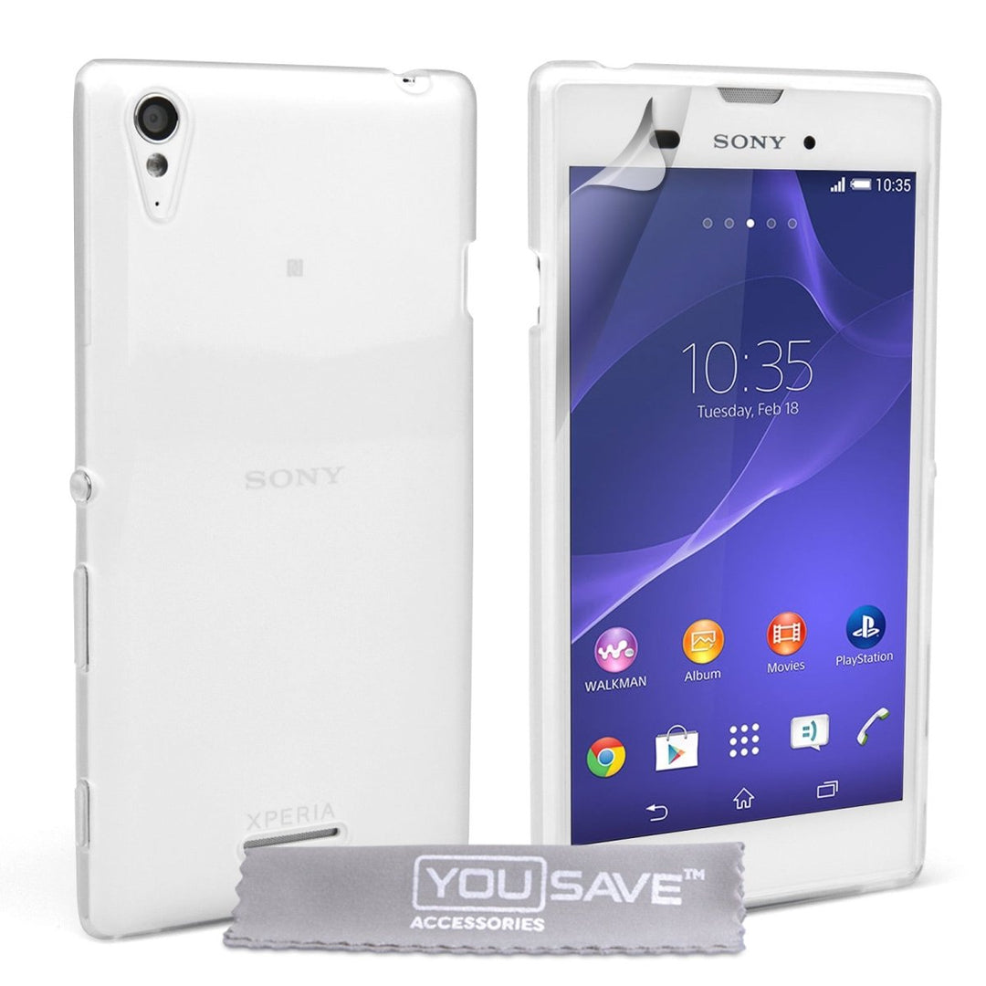 Yousave Accessories Sony Xperia T3 Silicone Gel Case - Clear - Mobile Madhouse