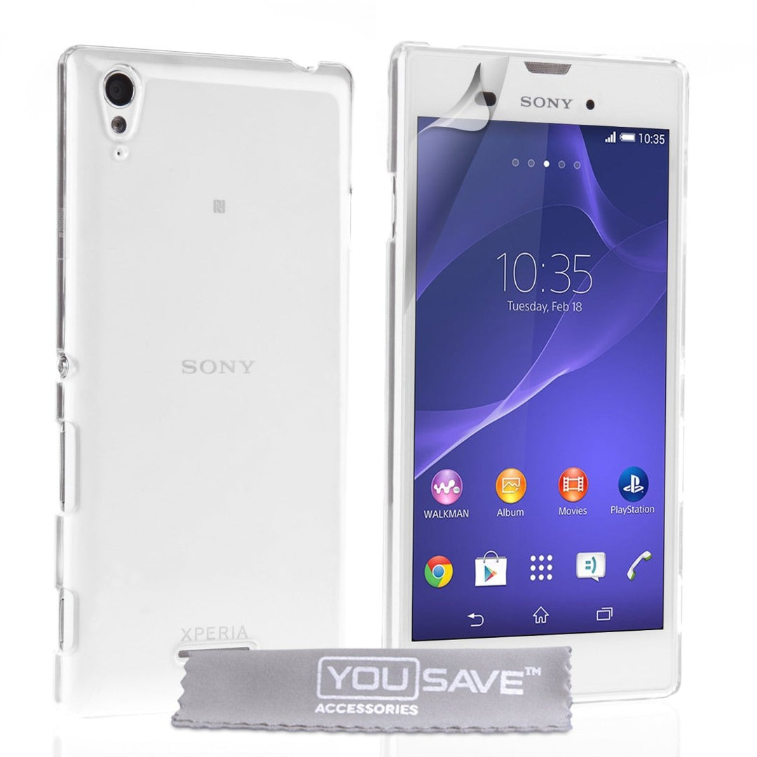 Yousave Accessories Sony Xperia T3 Hard Case - Crystal Clear - Mobile Madhouse