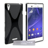 Yousave Accessories Sony Xperia T3 Silicone Gel X-Line Case - Black